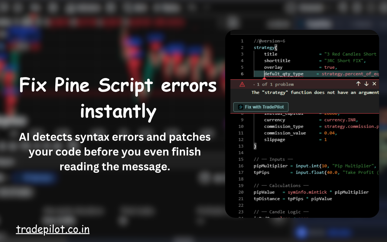 Auto-fix Pine Script errors